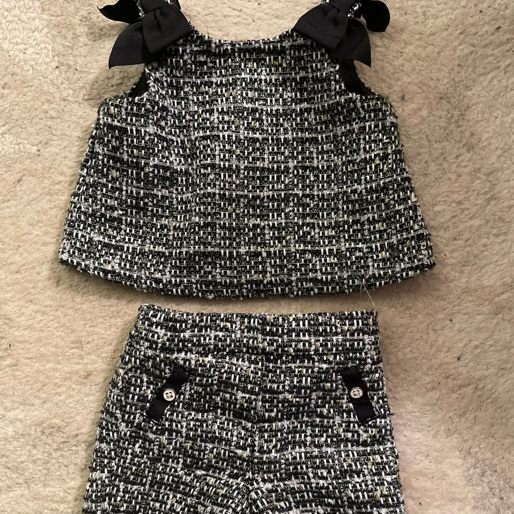 Janie and Jack tweed set